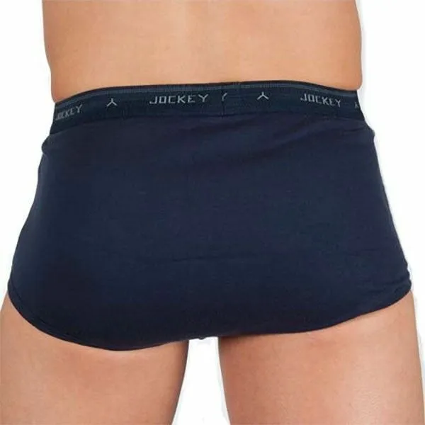 2 x Jockey Navy Y-Front Mens Underwear Briefs