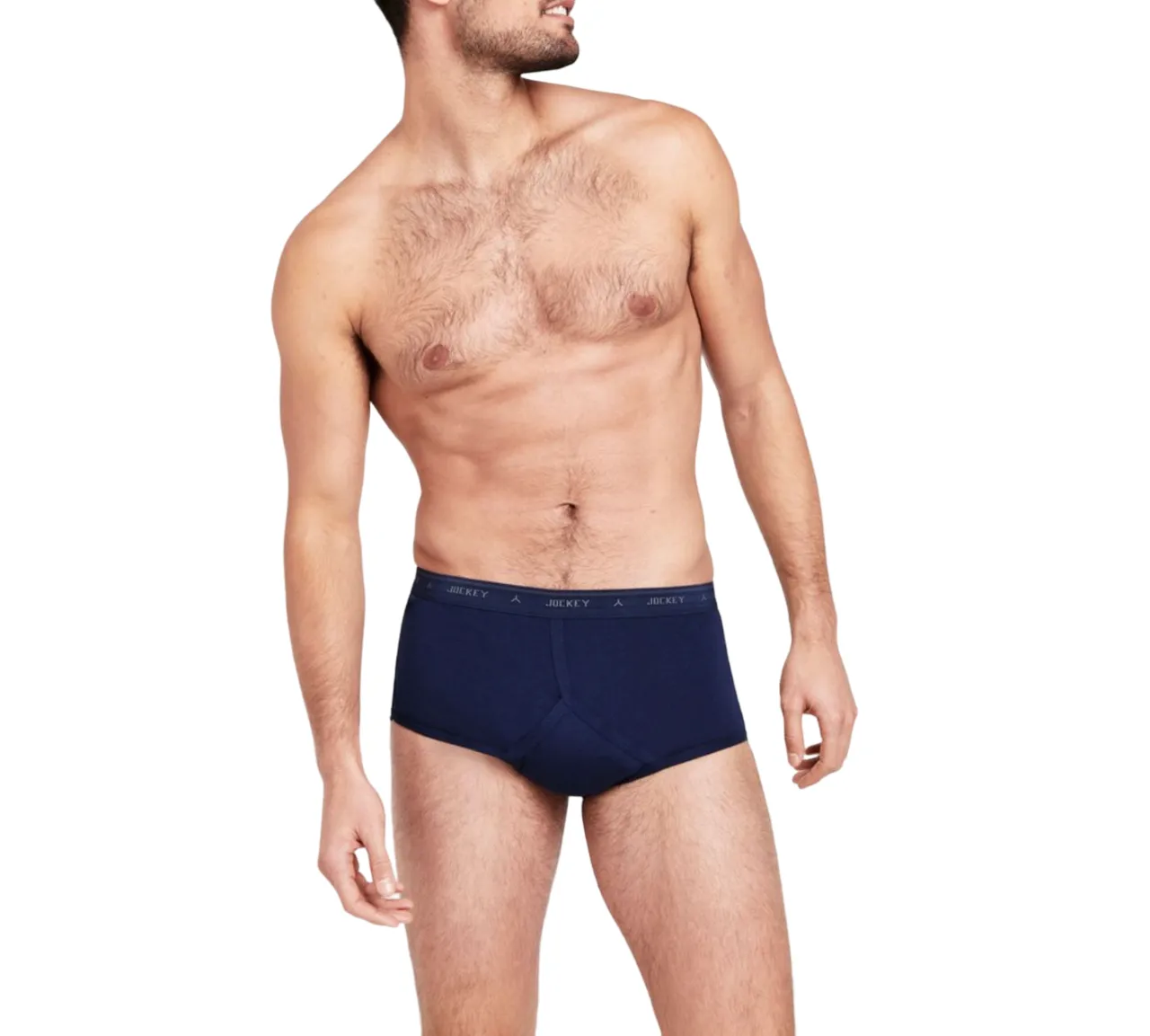 2 x Jockey Navy Y-Front Mens Underwear Briefs