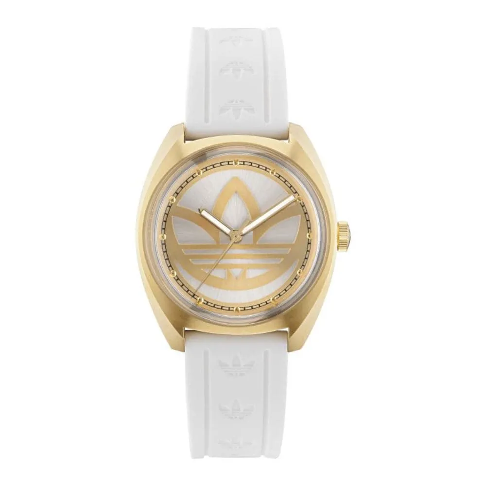 Adidas Edition One White Dial And Rubber Strap Unisex Watch AOFH23012