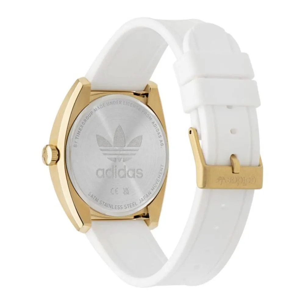 Adidas Edition One White Dial And Rubber Strap Unisex Watch AOFH23012