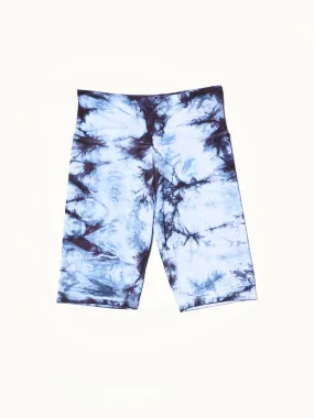 ALAMAE Women's Dani Tie-Dye Biker Short in Blue