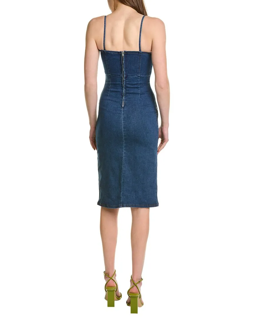 & ROUGE Denim Midi Dress