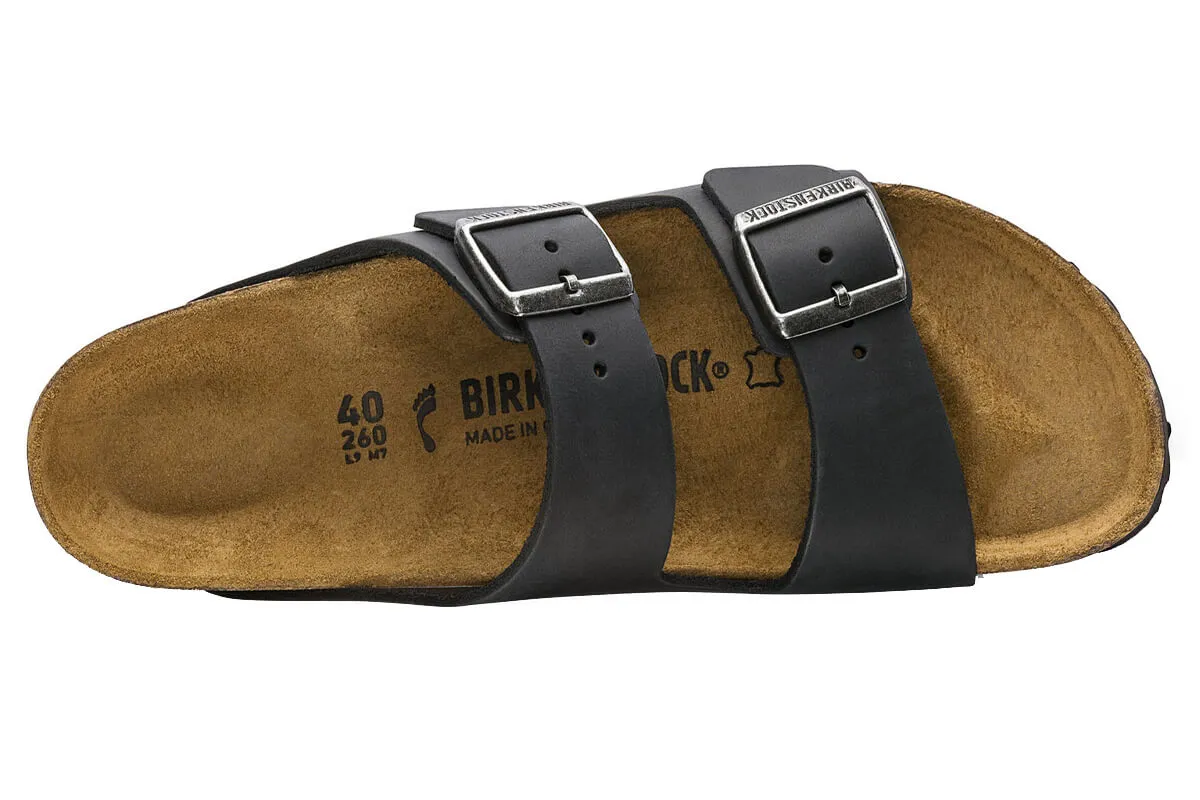 Birkenstock Arizona N Black Oiled Leather Unisex