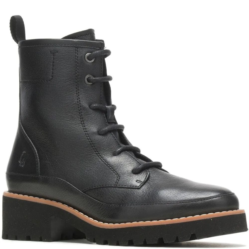 Black Amelia Lace-Up Boots