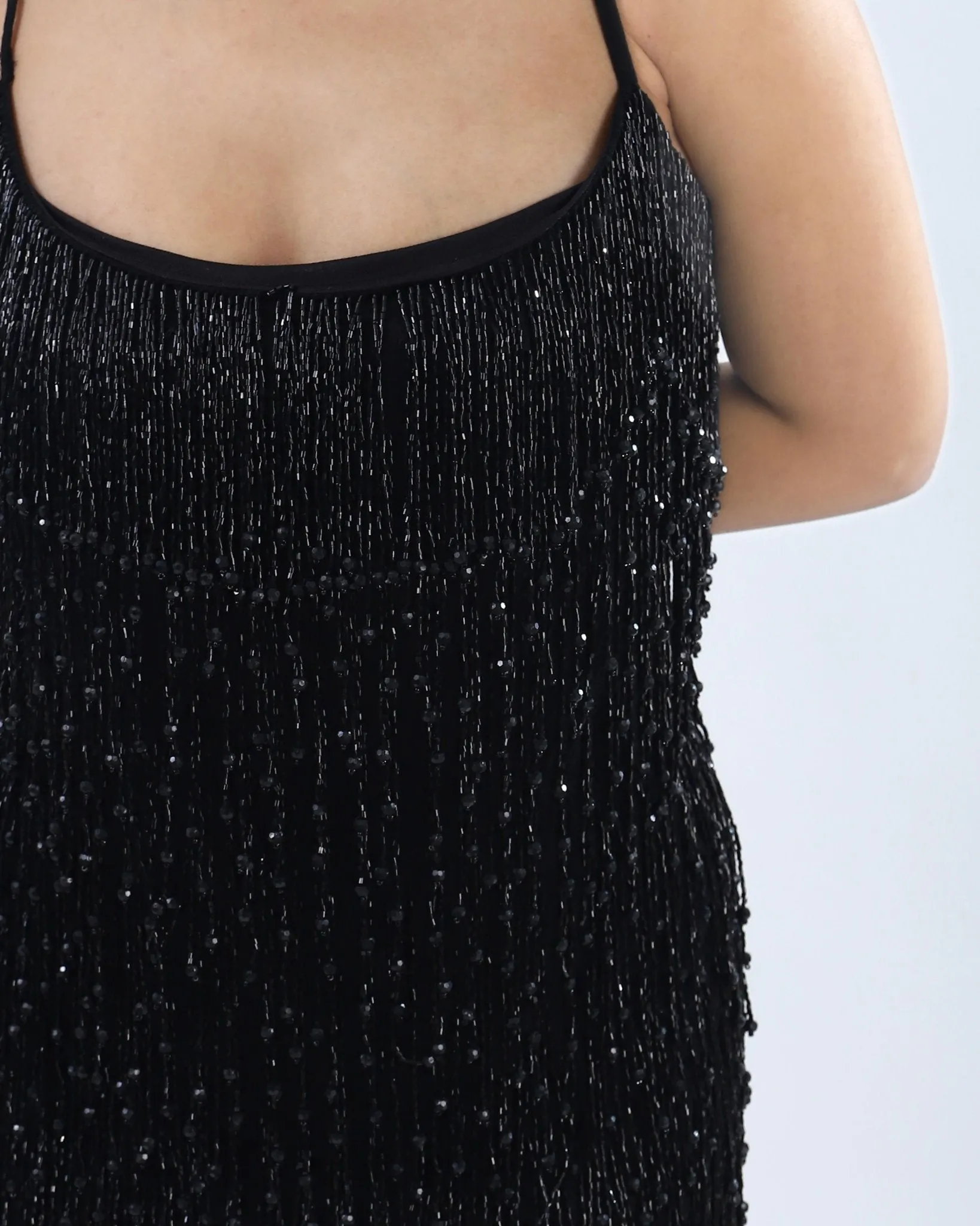 Black Sequins Dress