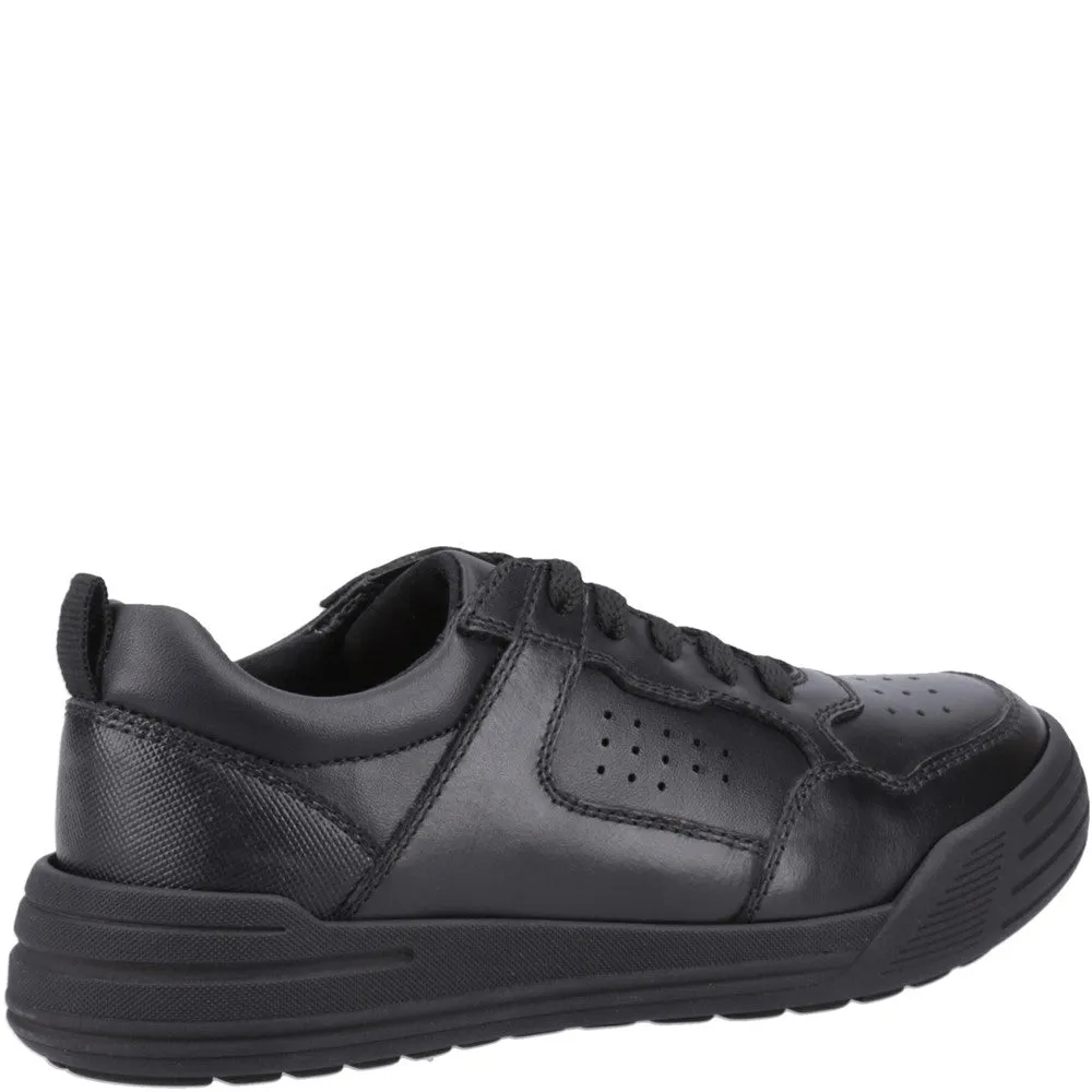 Black Shane Senior School Shoes