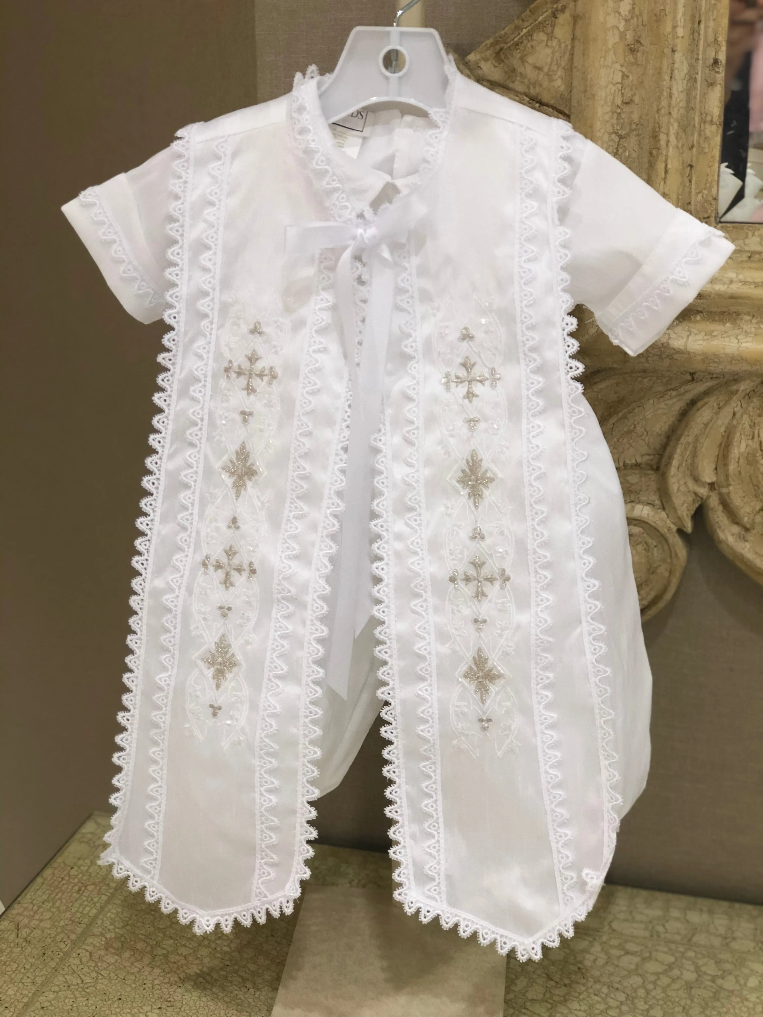 Boys Christening Romper