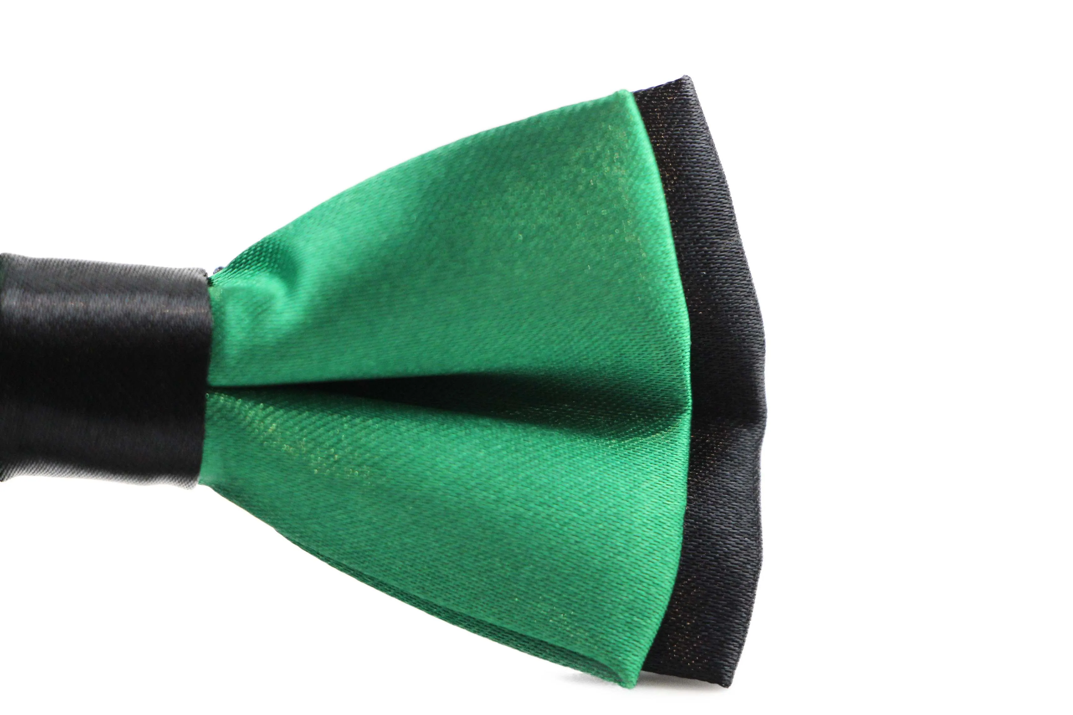 Boys Green Two Tone Layer Bow Tie