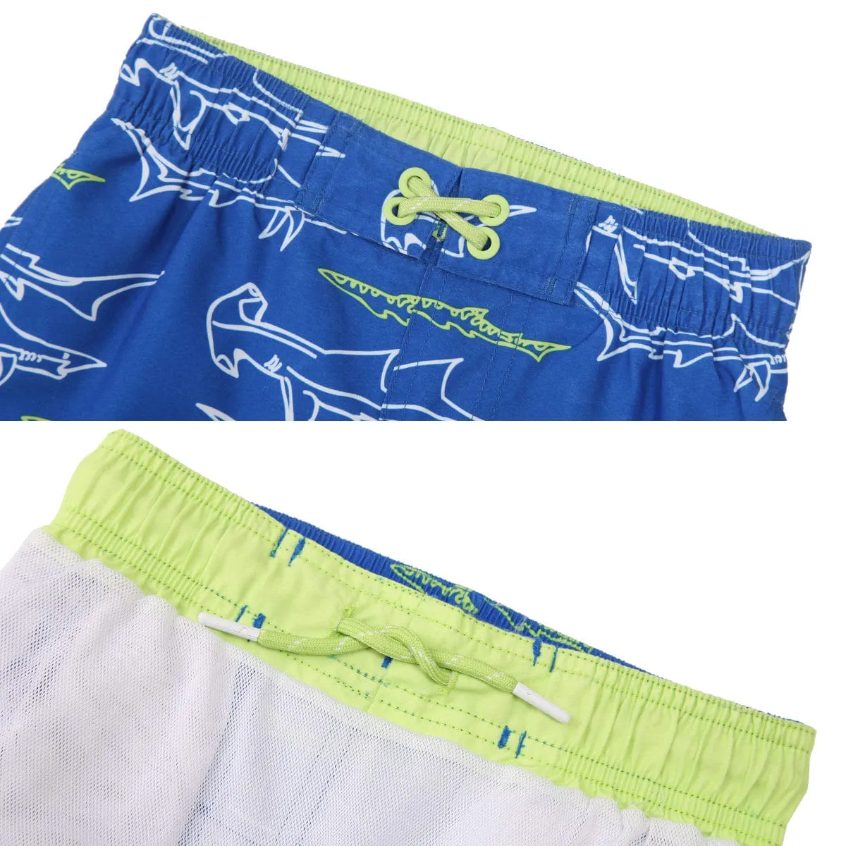 Boys' Quick Dry Mesh Lined Swim Trunks