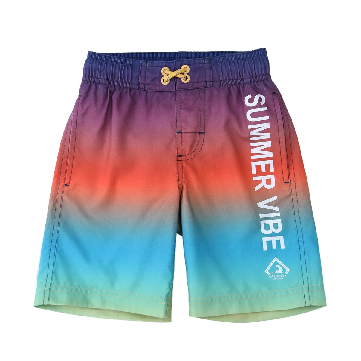 Boys' Quick Dry Mesh Lined Swim Trunks