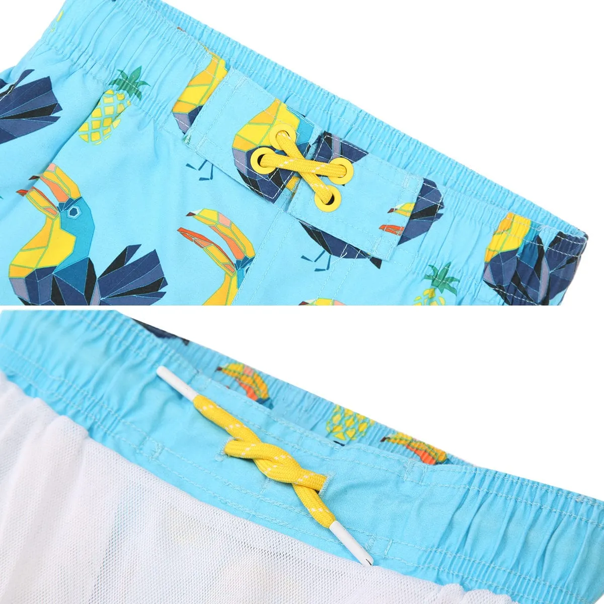 Boys' Quick Dry Mesh Lined Swim Trunks