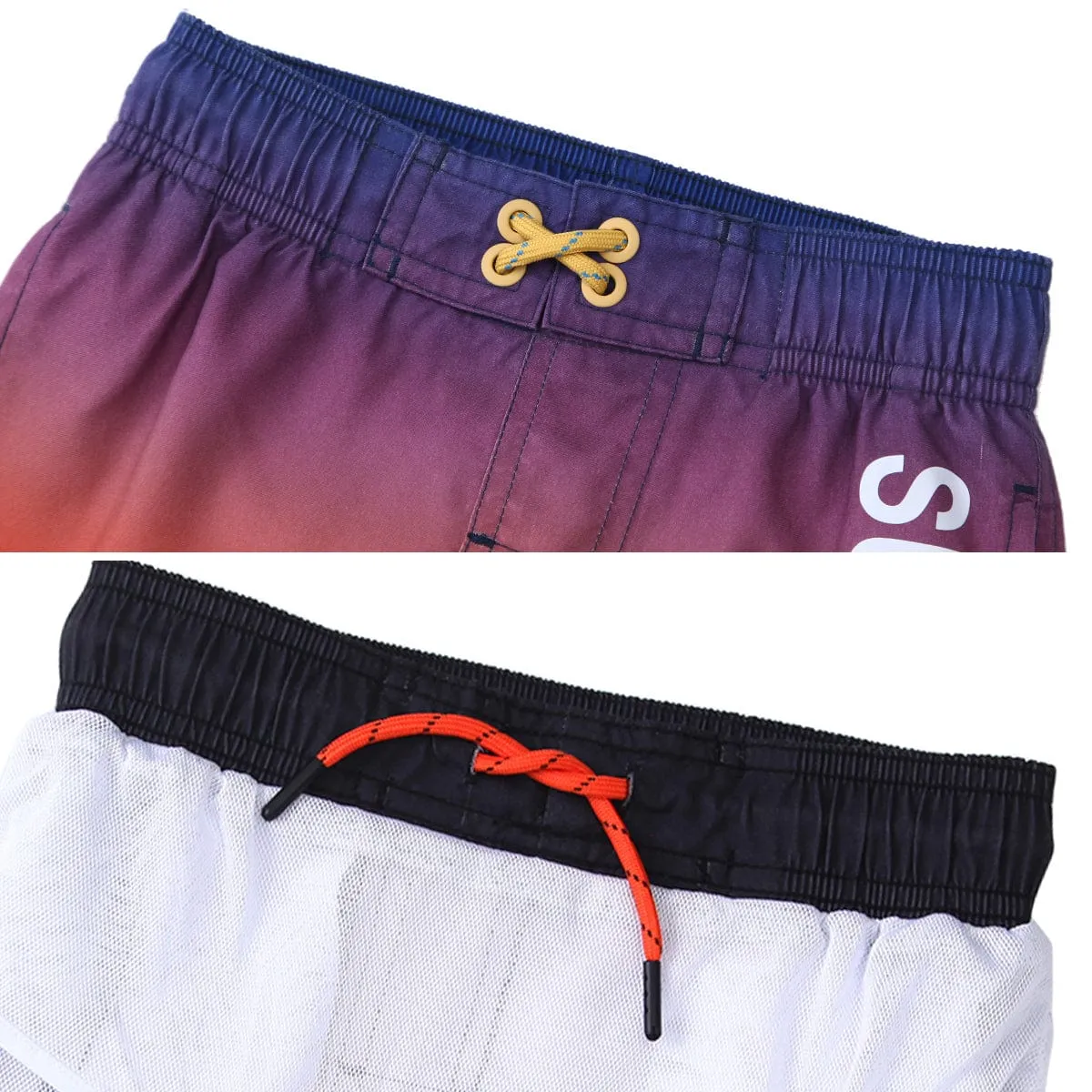 Boys' Quick Dry Mesh Lined Swim Trunks