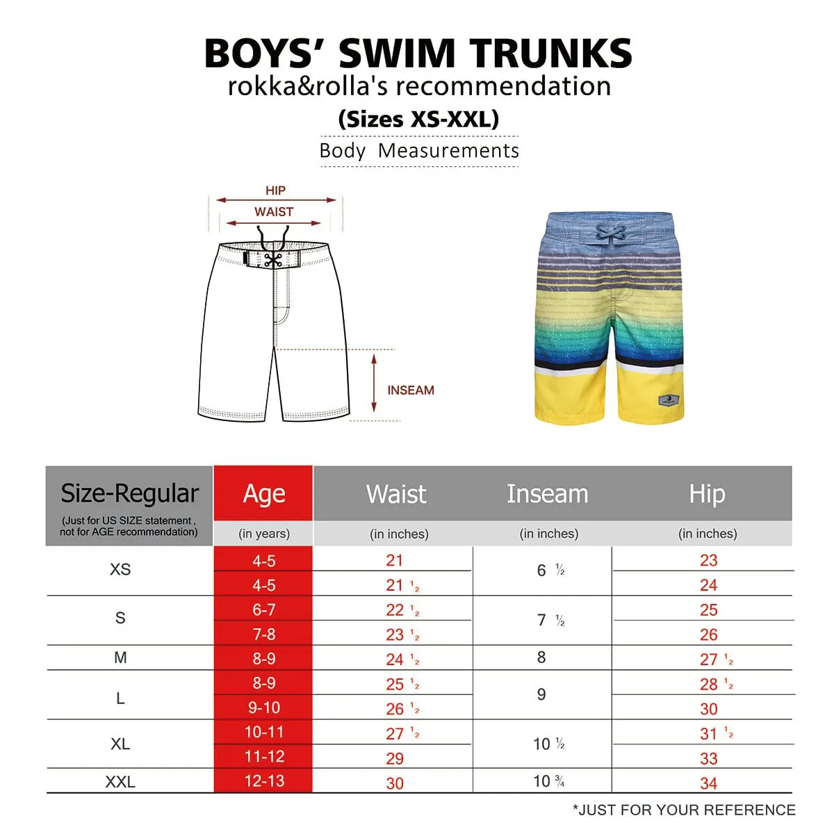 Boys' Quick Dry Mesh Lined Swim Trunks