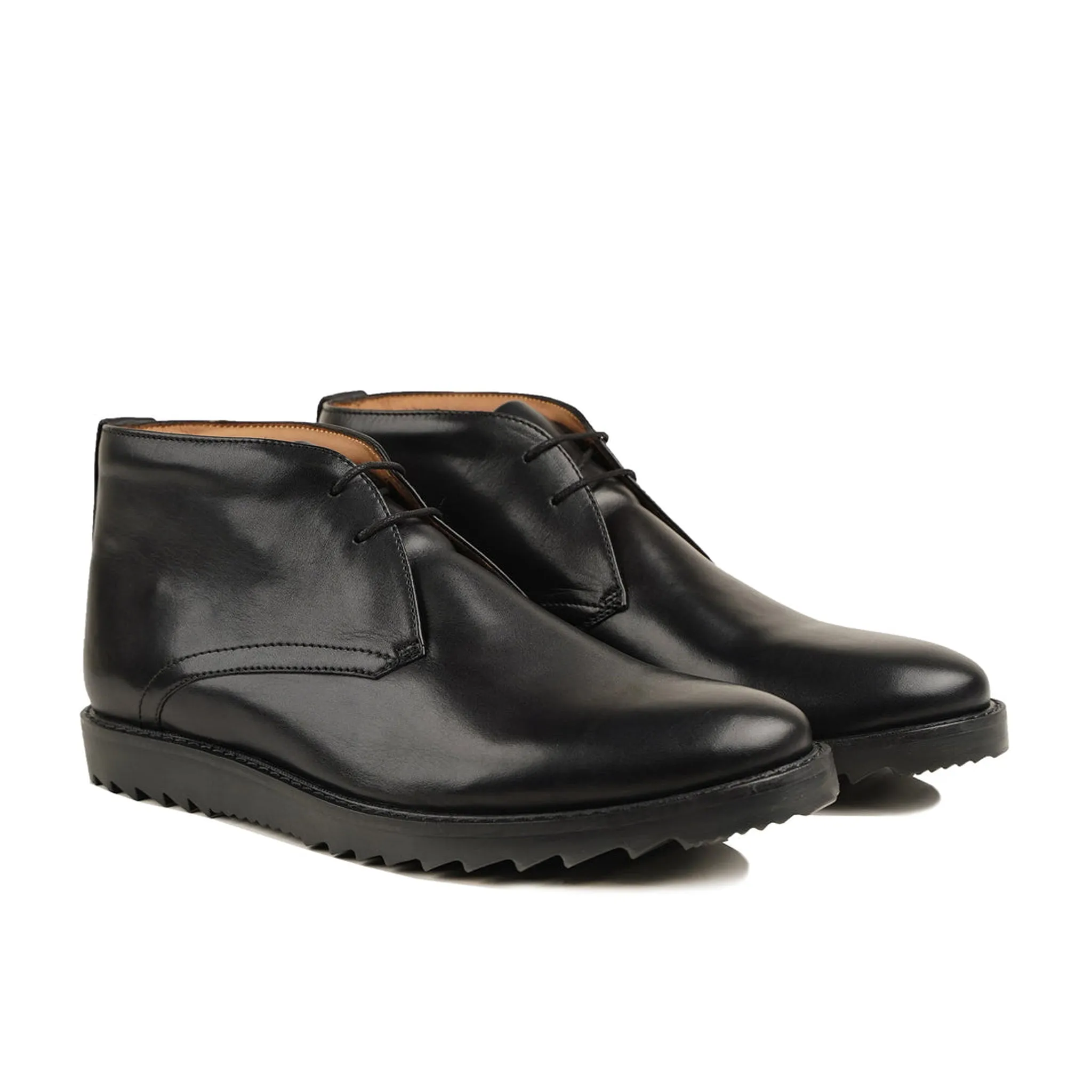 Camden - Men's Black Calf Leather Chukka Boot