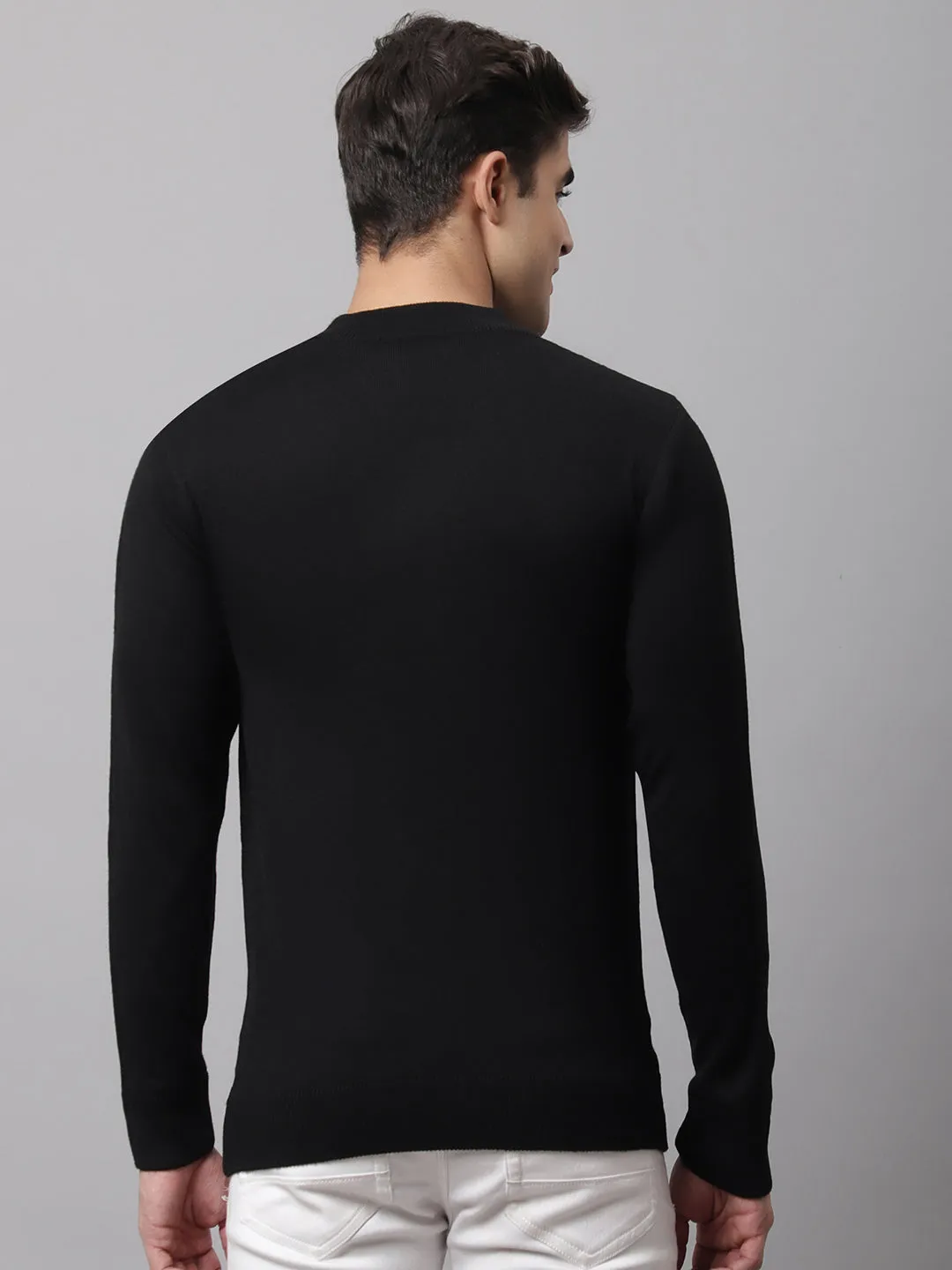 Cantabil  Men Black Sweater