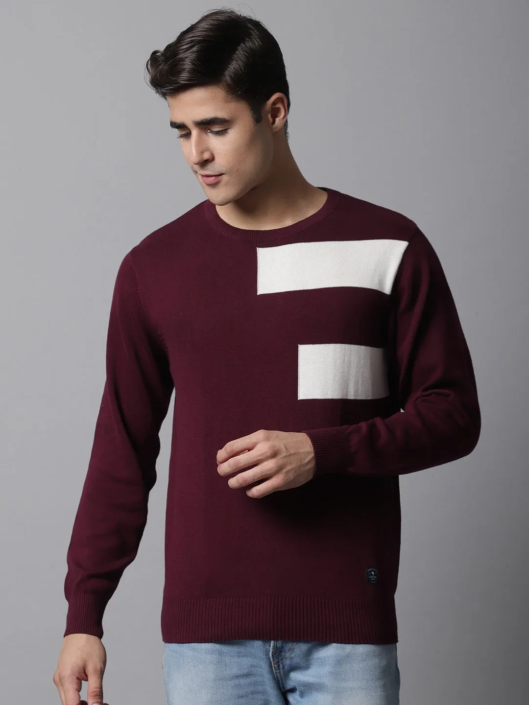 Cantabil  Wine Men Sweater