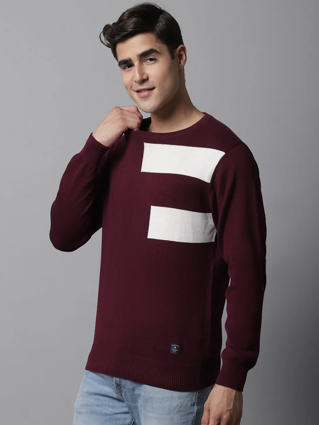 Cantabil  Wine Men Sweater