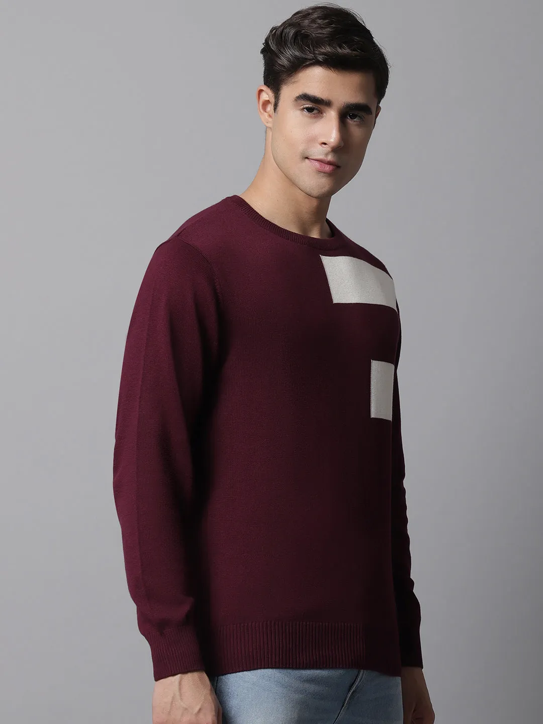 Cantabil  Wine Men Sweater