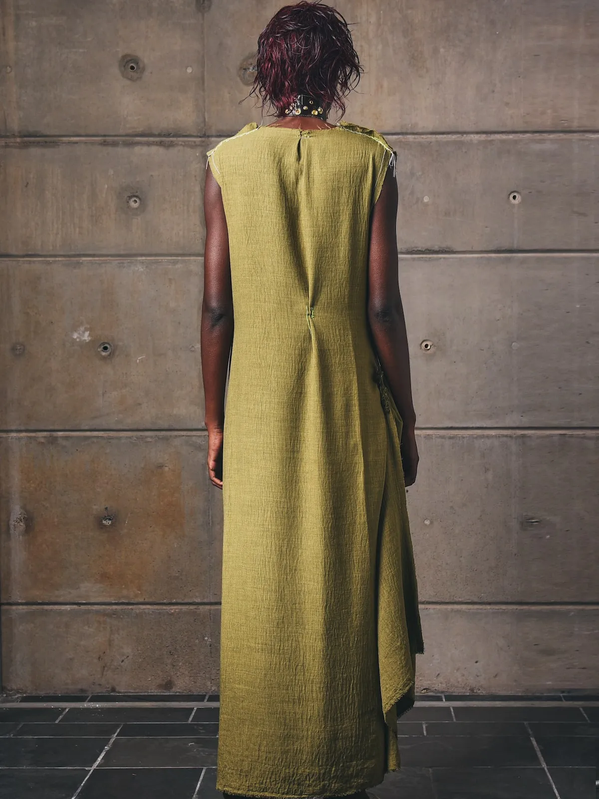 Column Draped Dress