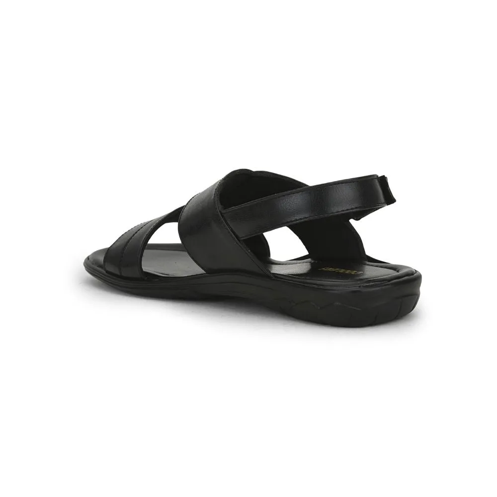 Coolers Casual Black Sandal For Men LB-322E By Liberty