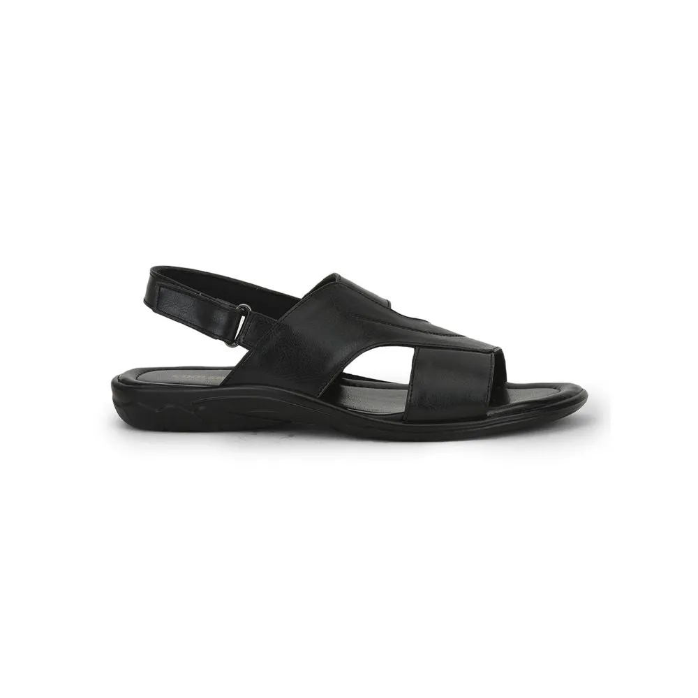 Coolers Casual Black Sandal For Men LB-322E By Liberty