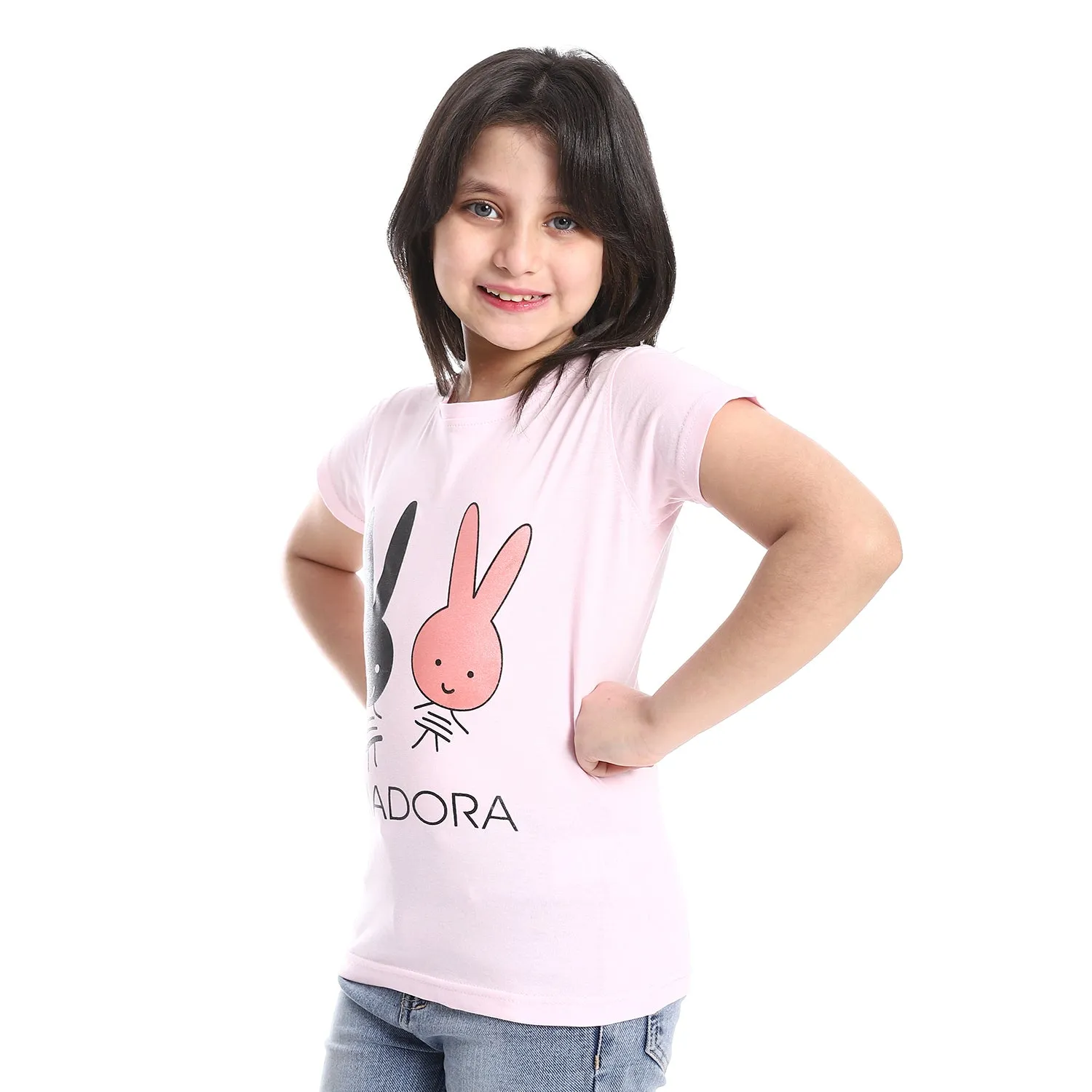 Diadora Girls Cotton Printed T-Shirt