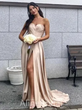 Elegant Sweatheart Strapless Mermaid Long Prom Dress,PD37648