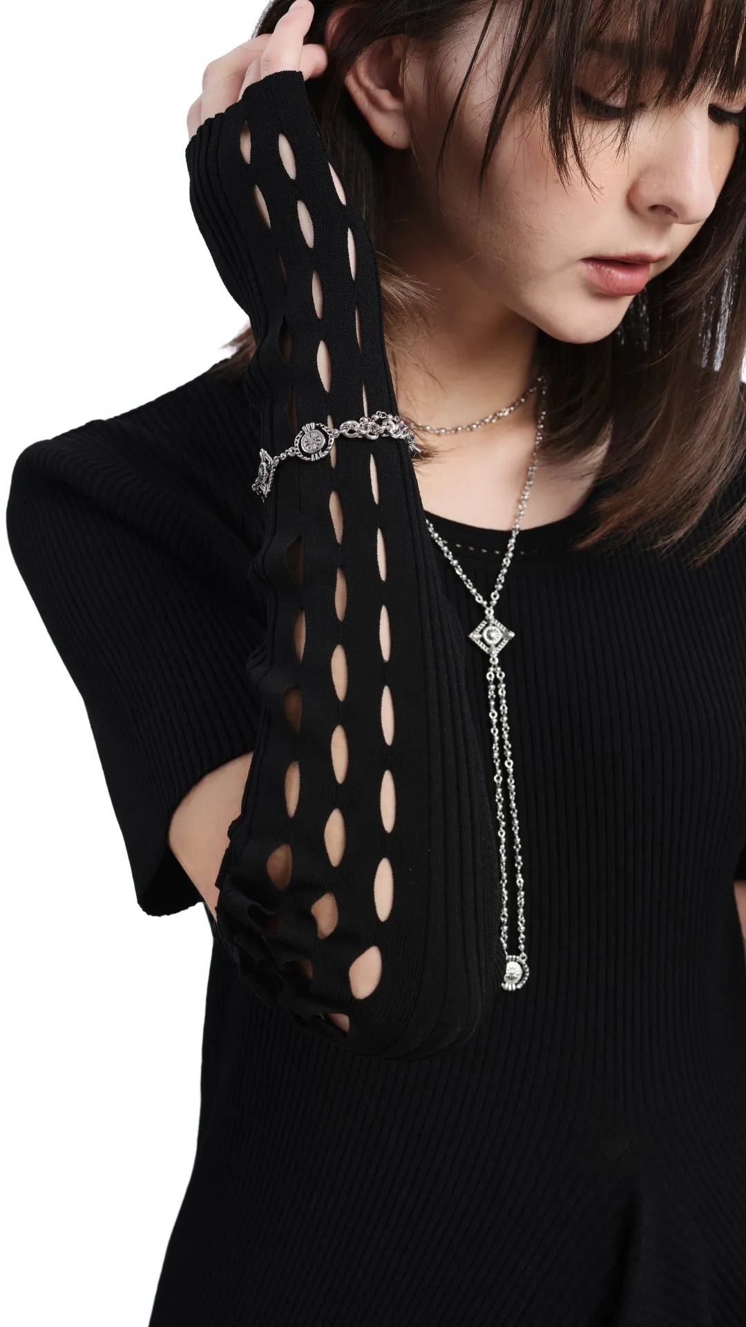 Future Darkness Double Layer Choker-Y Necklace