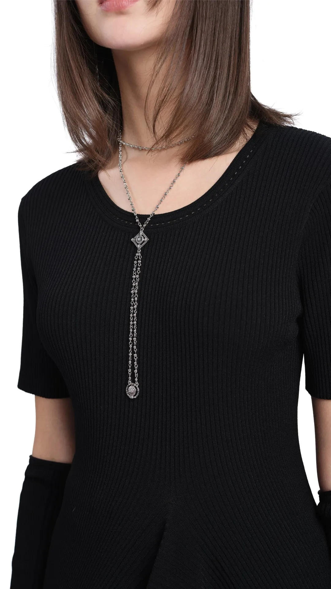 Future Darkness Double Layer Choker-Y Necklace