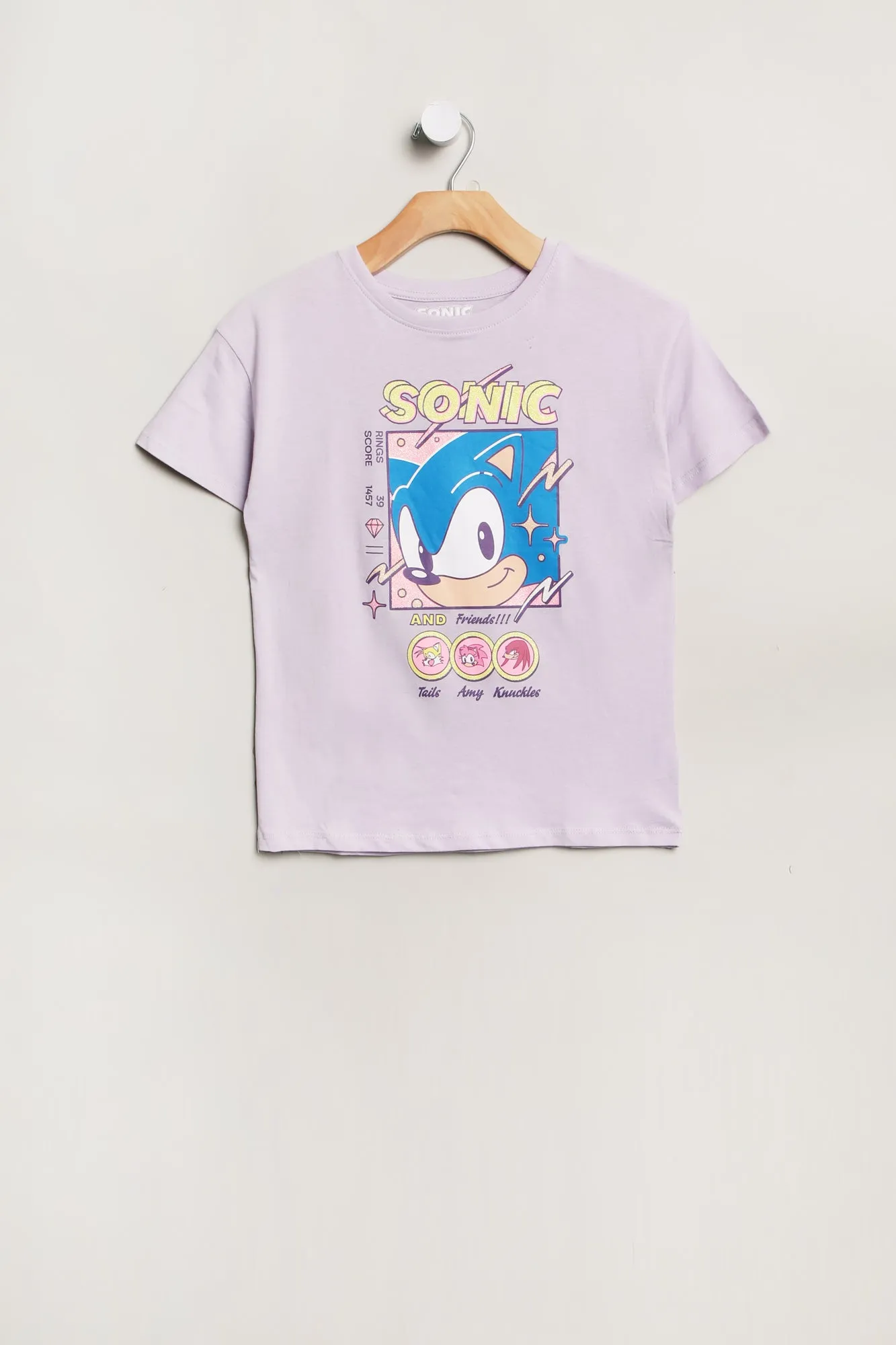 Girls' Sonic Face Graphic Classic Tee