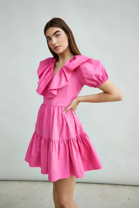 Glamorous Collection Puff Ruffle Mini Dress