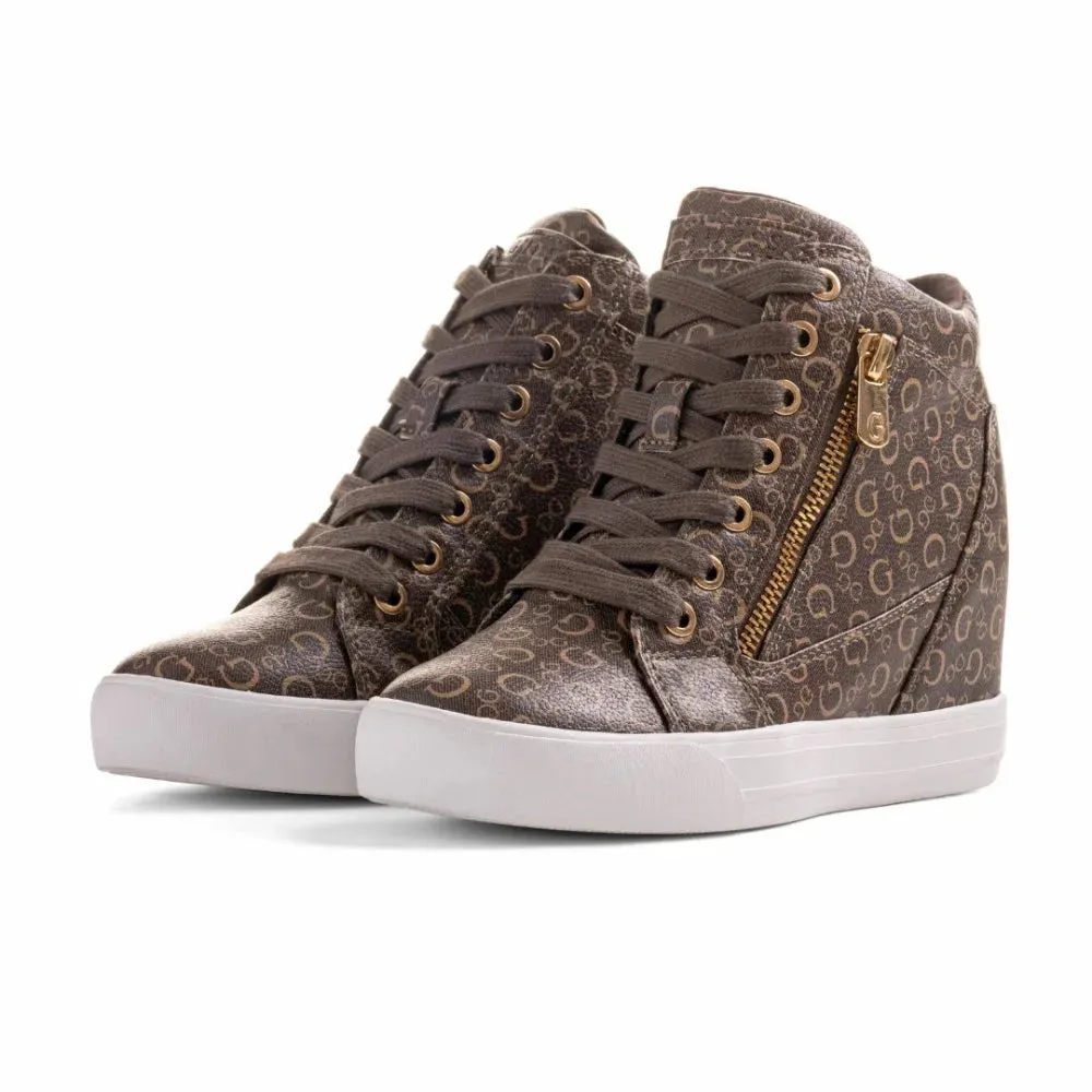 GUESS Darynna 3 High-Top Sneakers Women - BRN