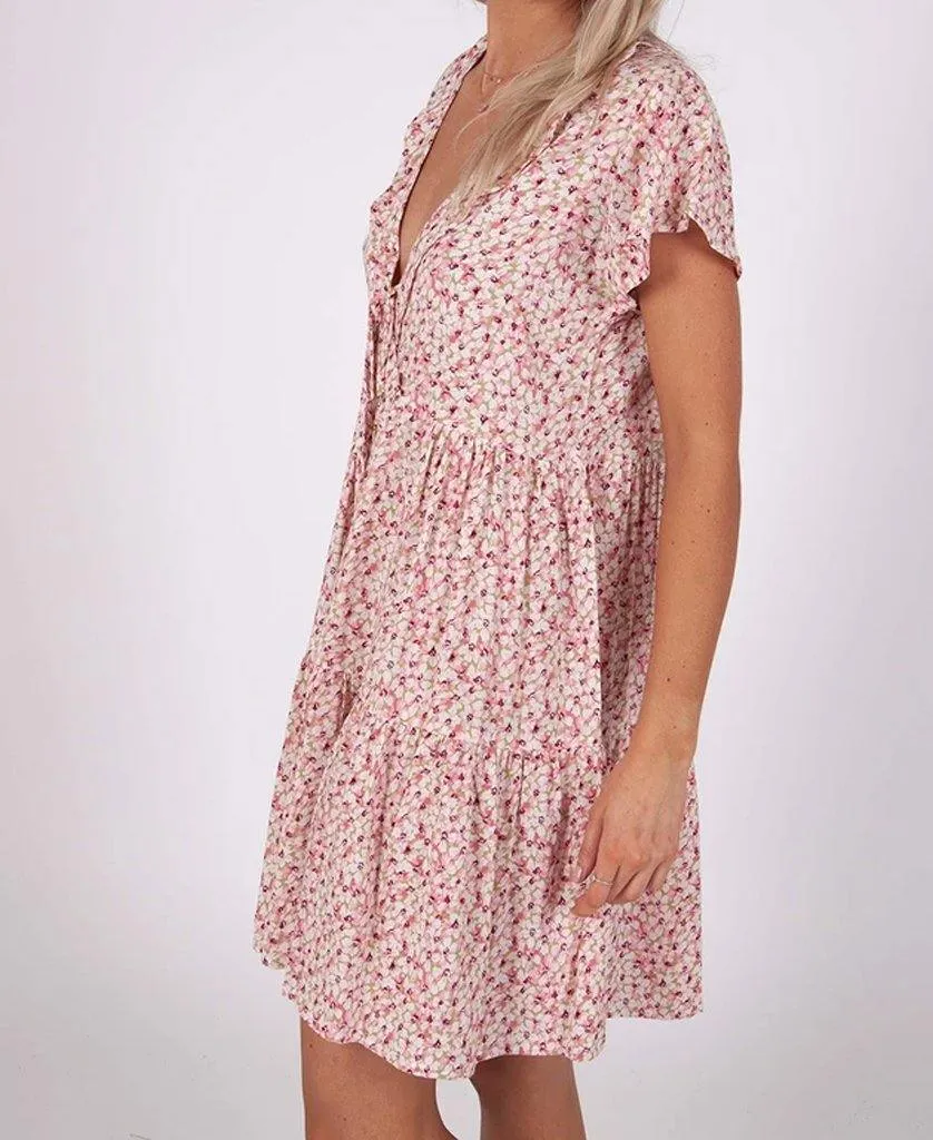 Hannah Dress | Pink Daisy