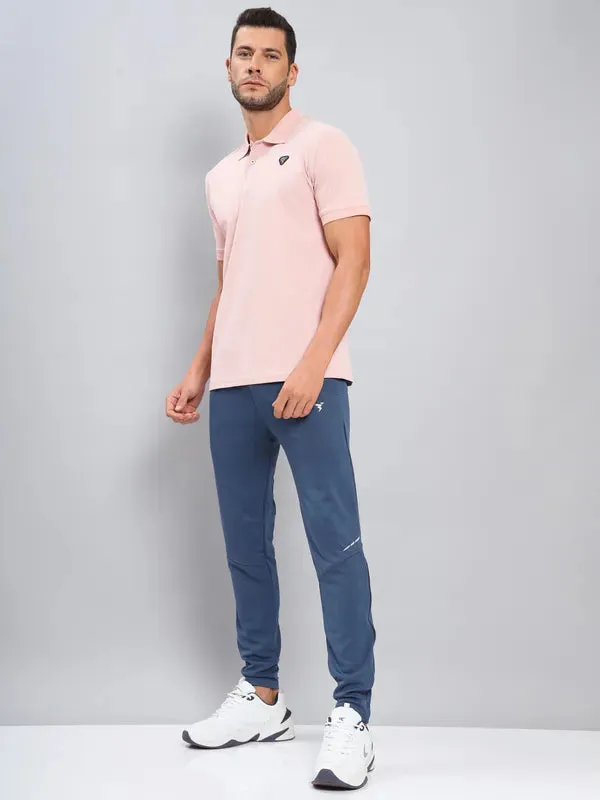 Men Colorblock Slim Fit Polo T-shirt with ELASTO PLUS