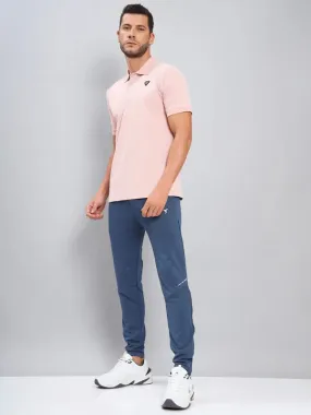 Men Colorblock Slim Fit Polo T-shirt with ELASTO PLUS