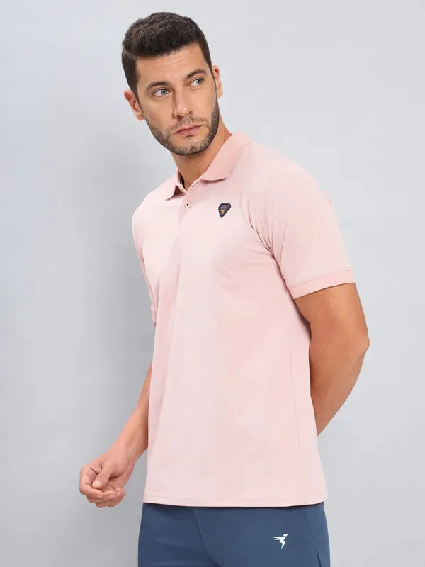 Men Colorblock Slim Fit Polo T-shirt with ELASTO PLUS