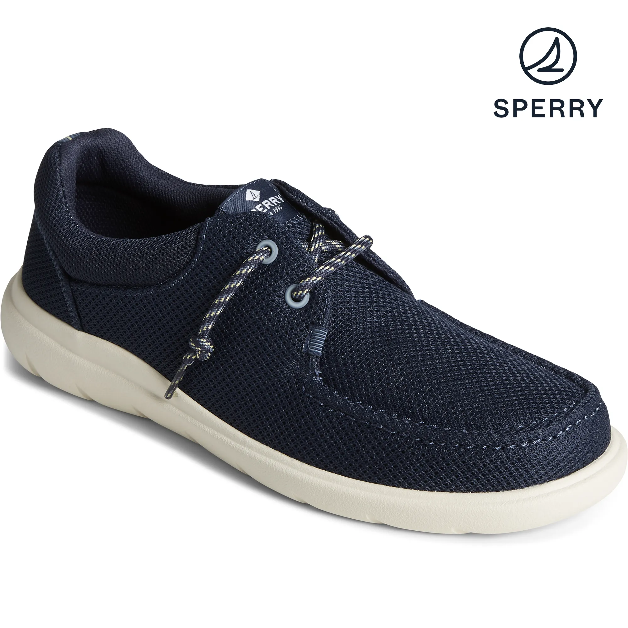 Men's Captain's Moc Mesh Sneaker - Navy (STS24876)