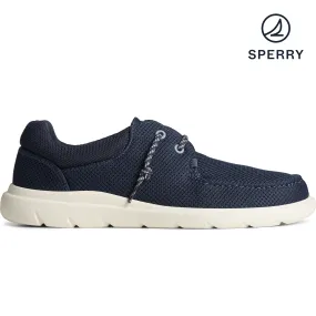 Men's Captain's Moc Mesh Sneaker - Navy (STS24876)