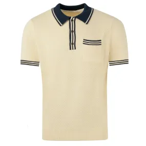 Men's vintage apricot polo with pockets Polo