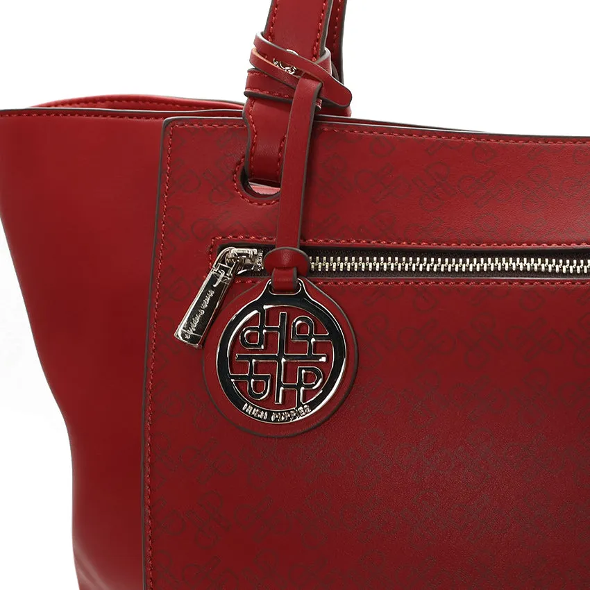 Mono Tote (L) Women's Bag - Red