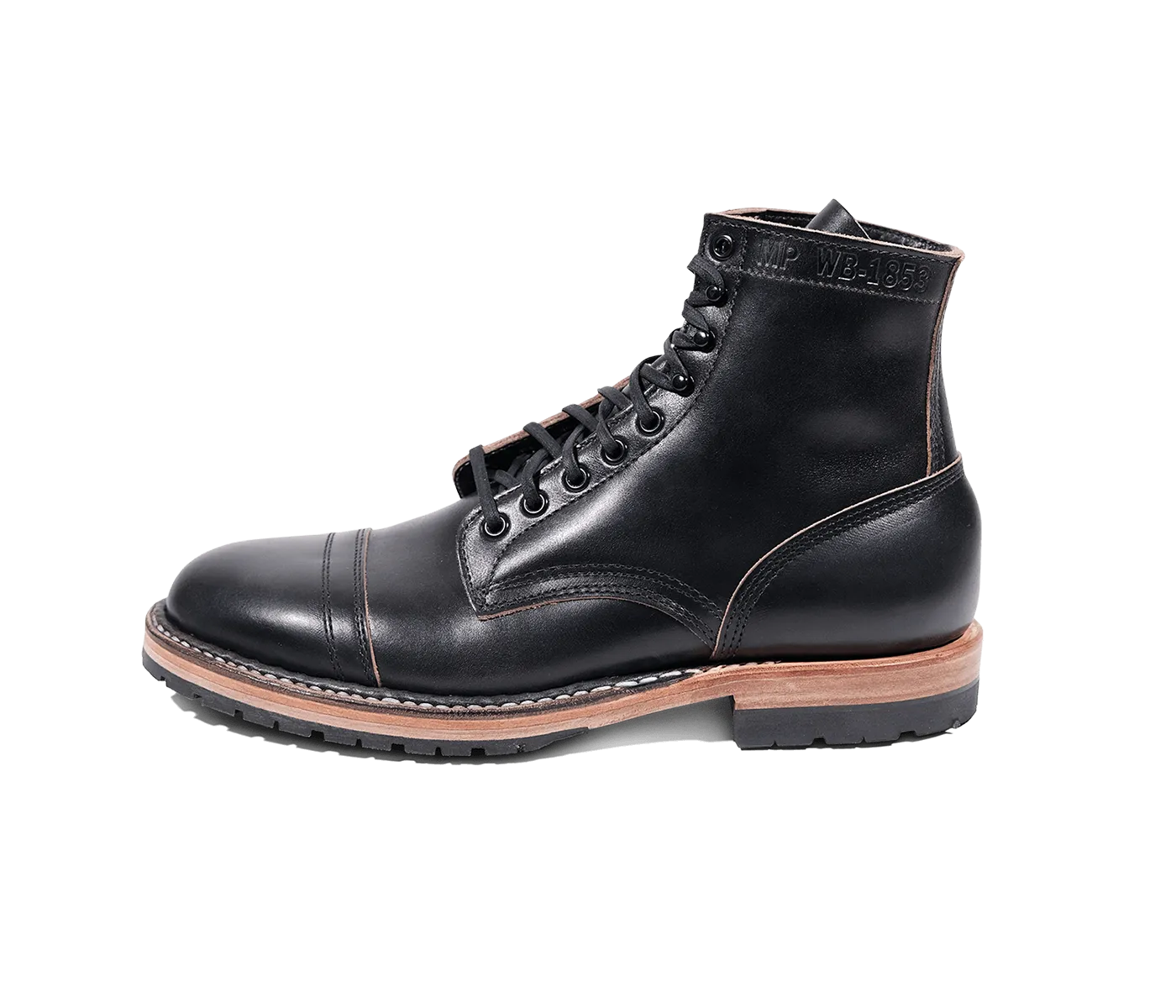 MP-Sherman Toe Cap (Half Lug) | Black Chromexcel | White's Boots