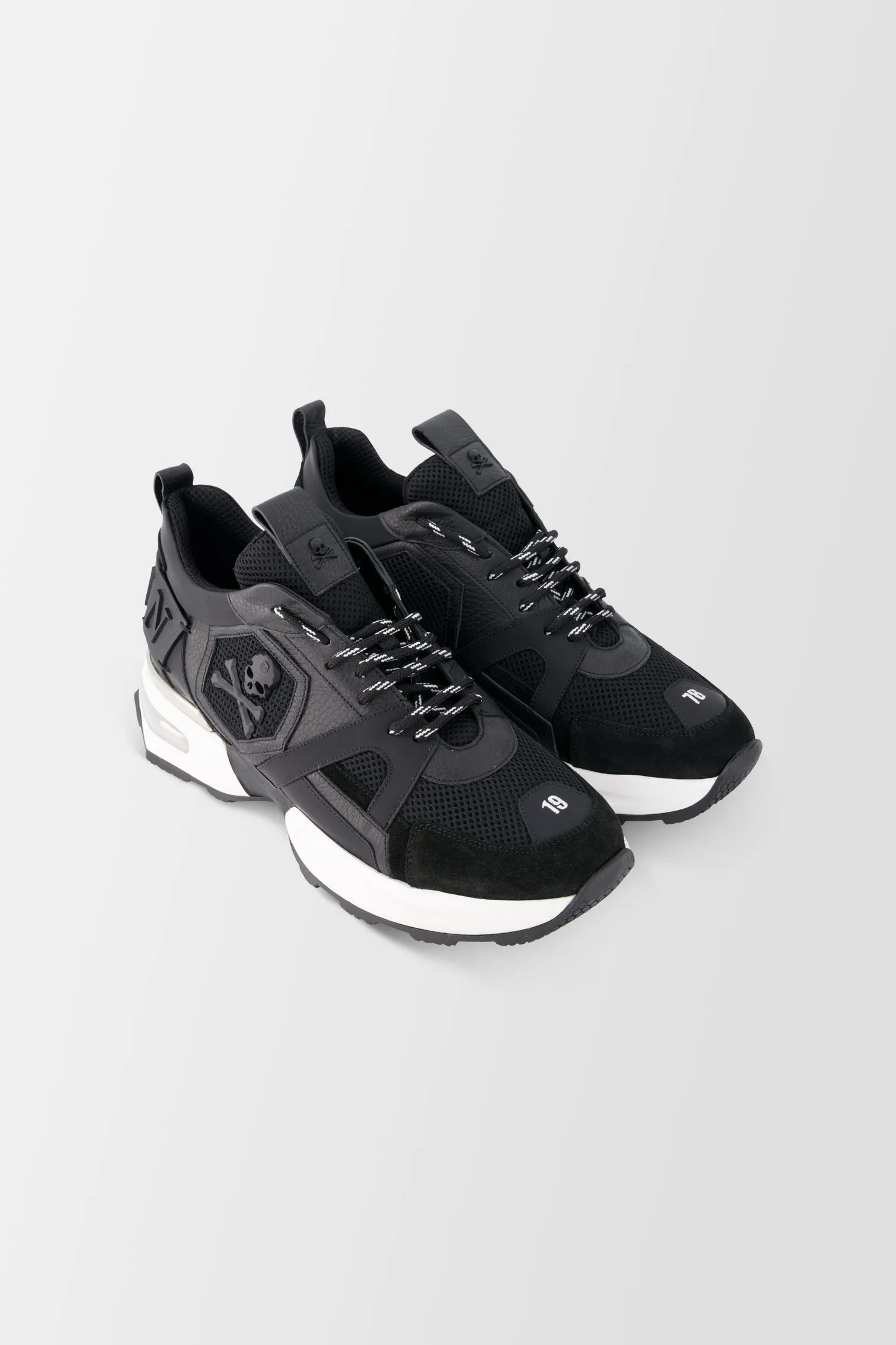 Philipp Plein Black Supercharged Sneakers