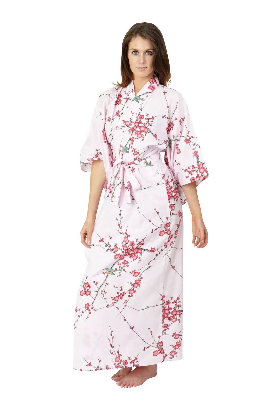 Plum & Warbler Long Cotton Kimono