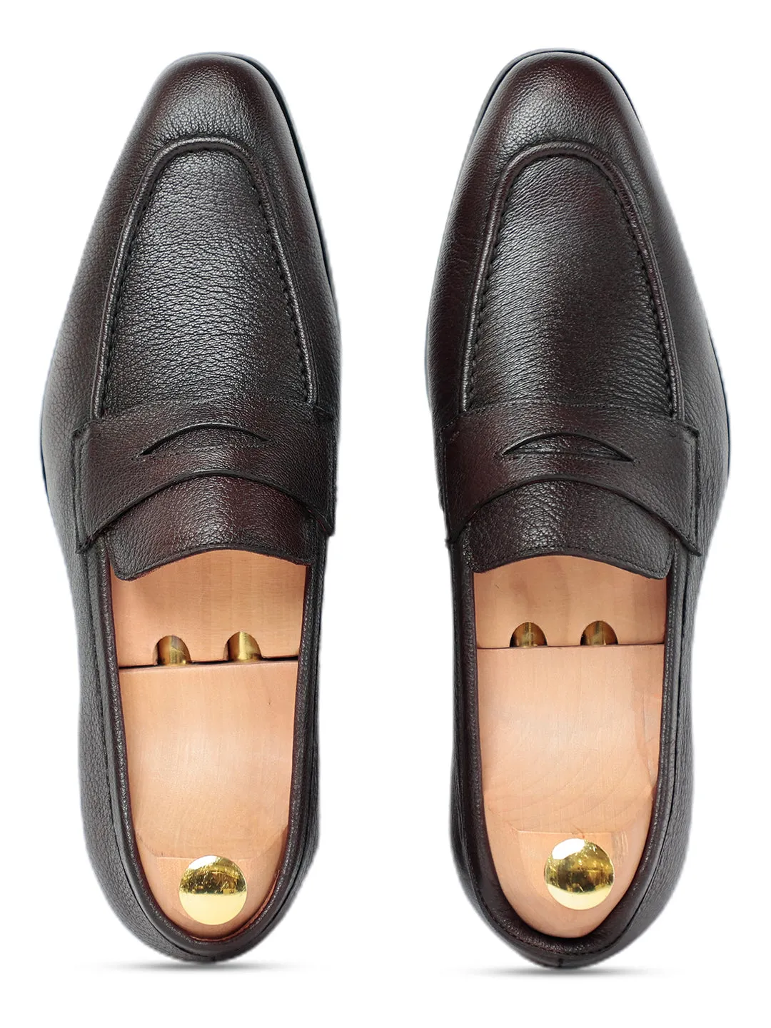 Ripper Grain Penny Loafer Coffee