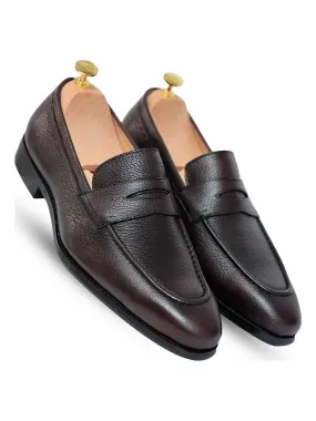 Ripper Grain Penny Loafer Coffee