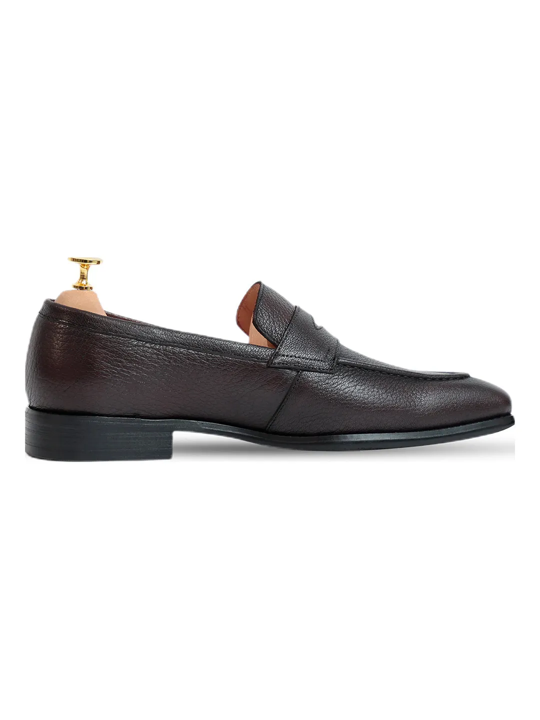 Ripper Grain Penny Loafer Coffee