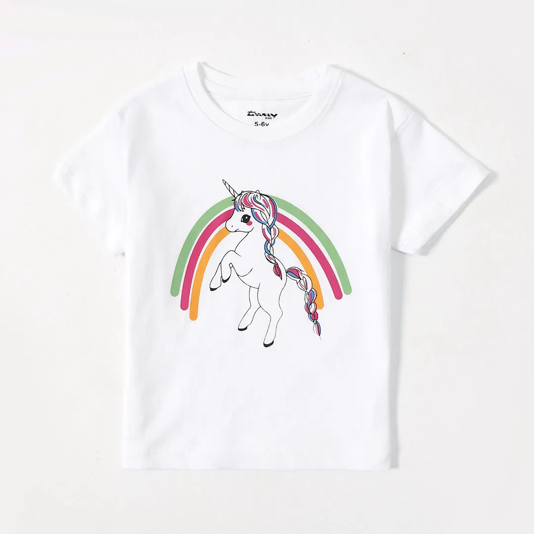 Unicorn Girls Boxy T-shirt