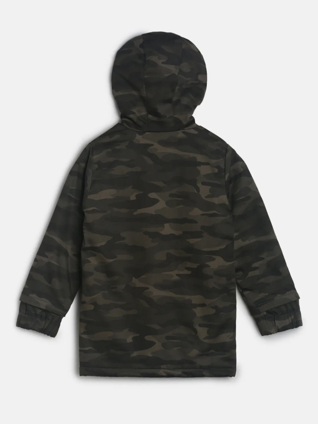 Unisex Camo Print Parka Jacket