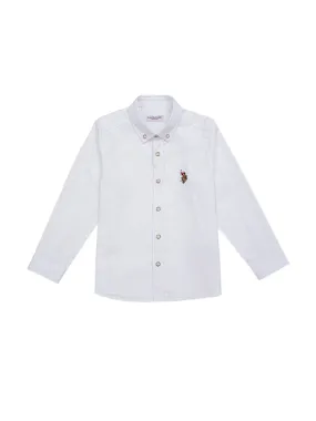 U.S. Polo Assn. Boys Shirt White VR013 USPSH253