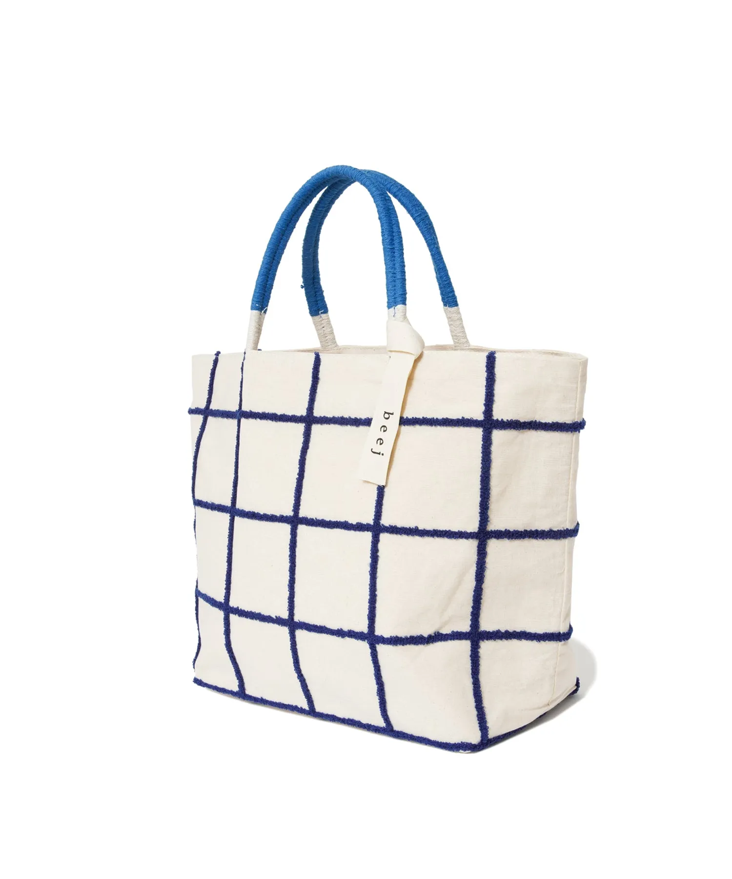 【WOMEN】beej Loop check big tote bag